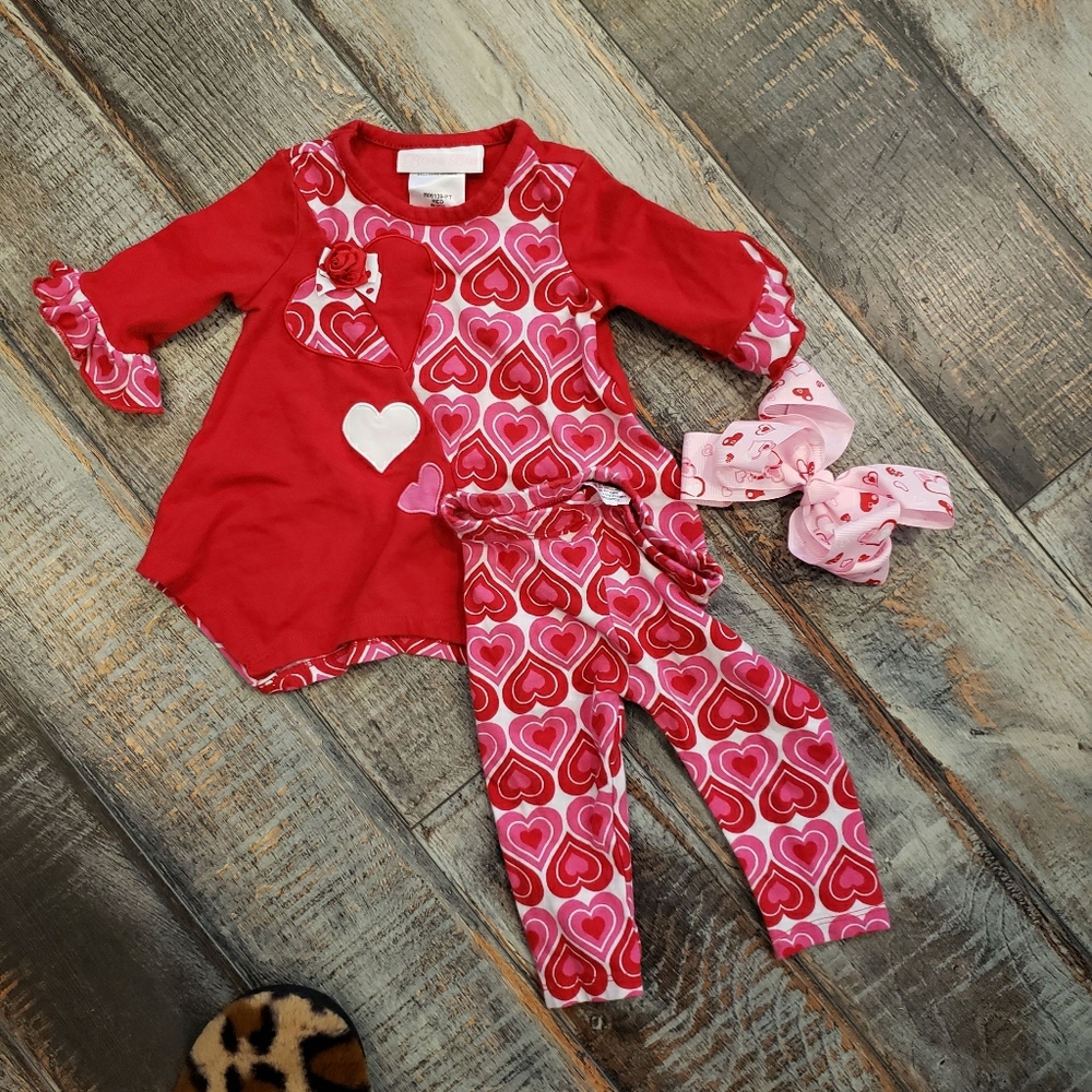 3-6months valentine outfit